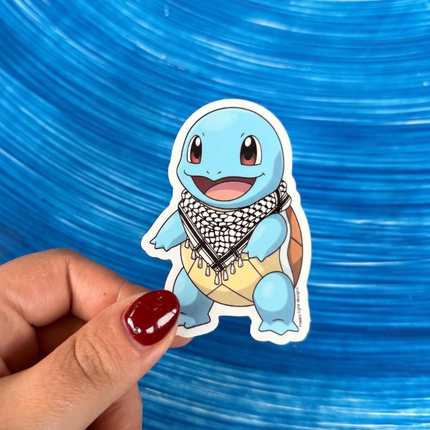 Keffiyeh Squirtle Sticker
