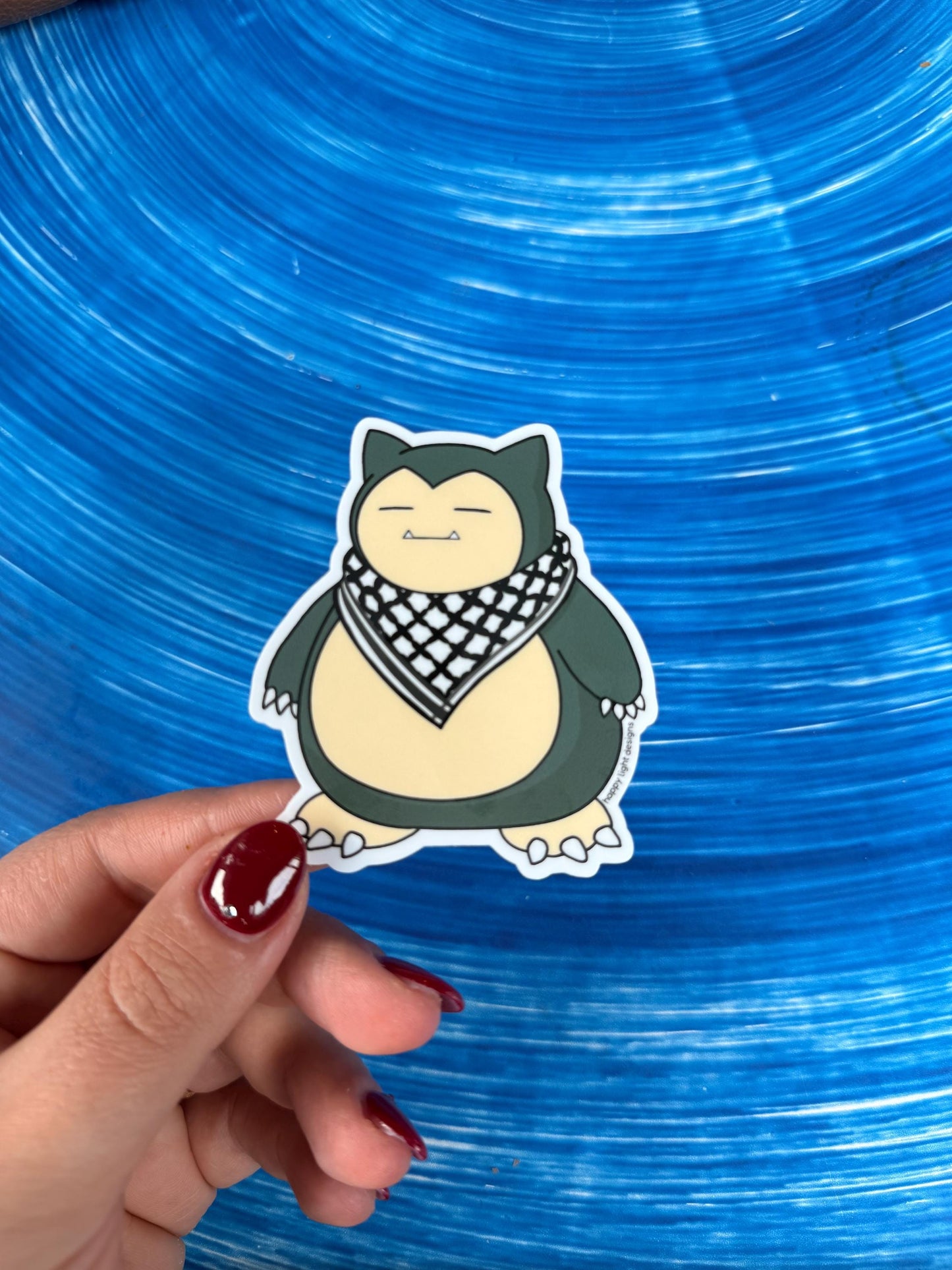 Keffiyeh Snorlax Sticker