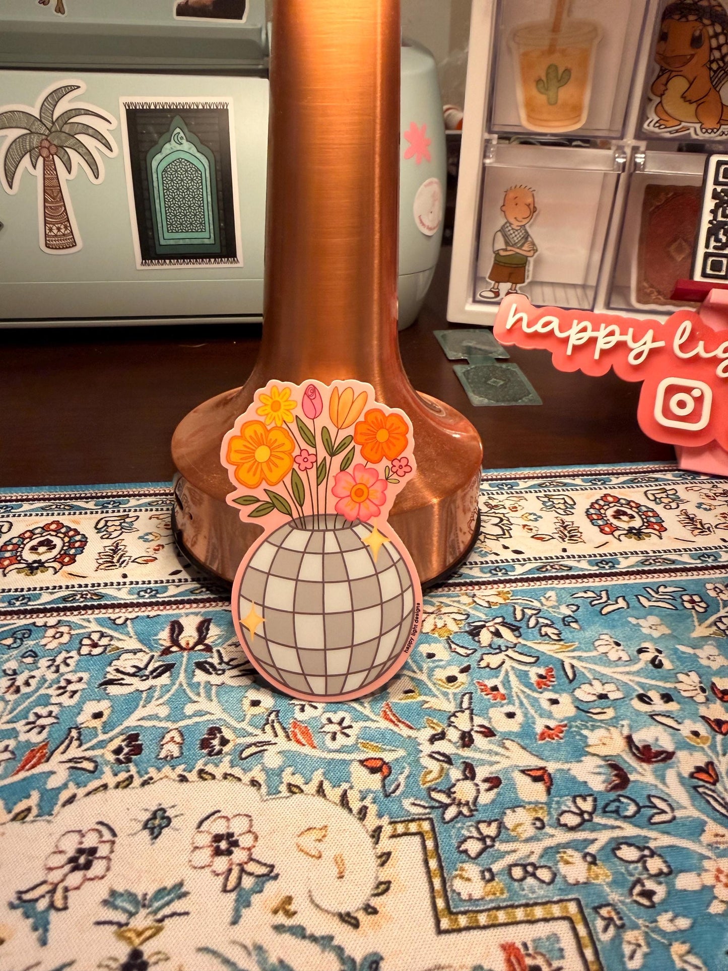Disco Floral Sticker