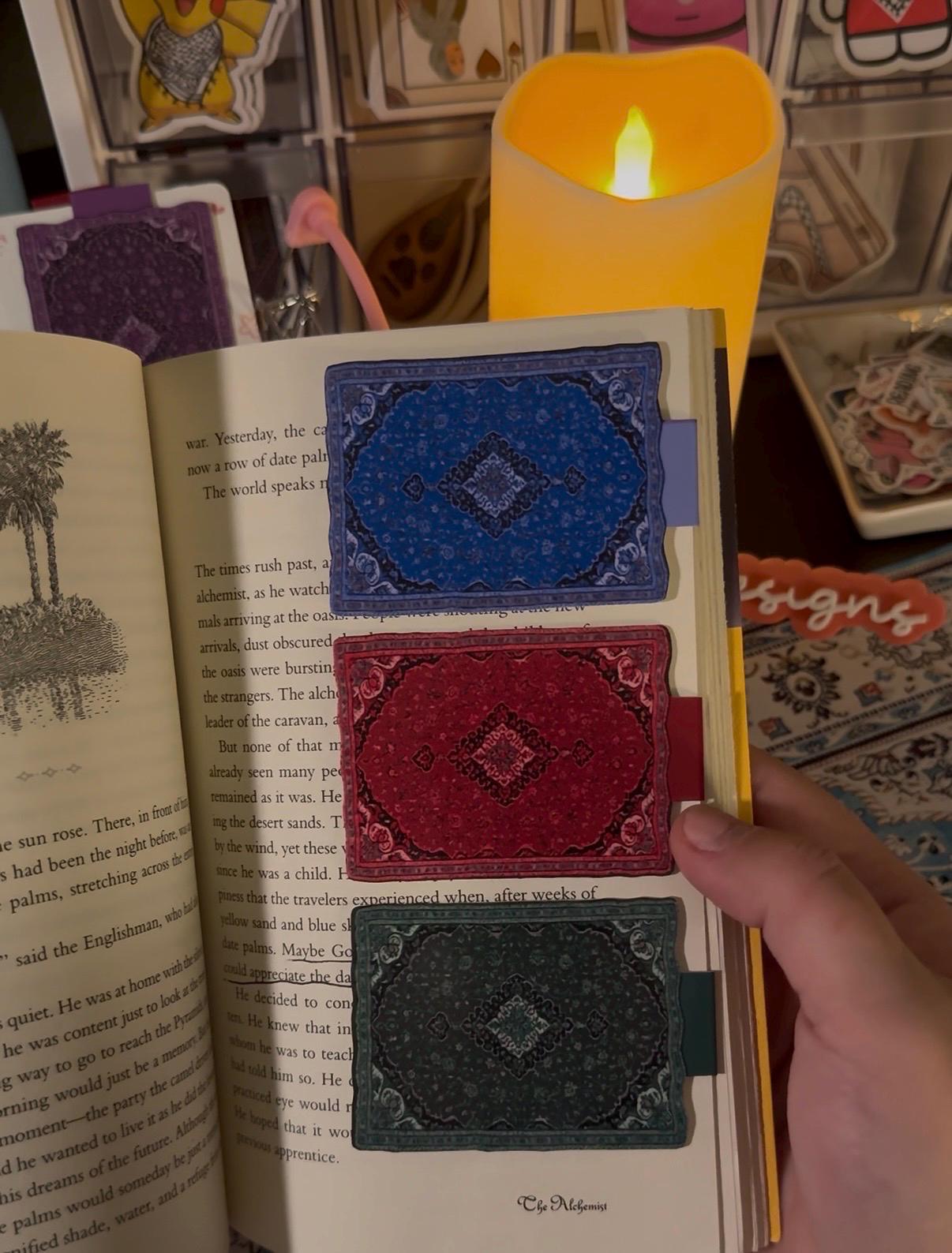 Magnetic Middle Eastern Rug Bookmark