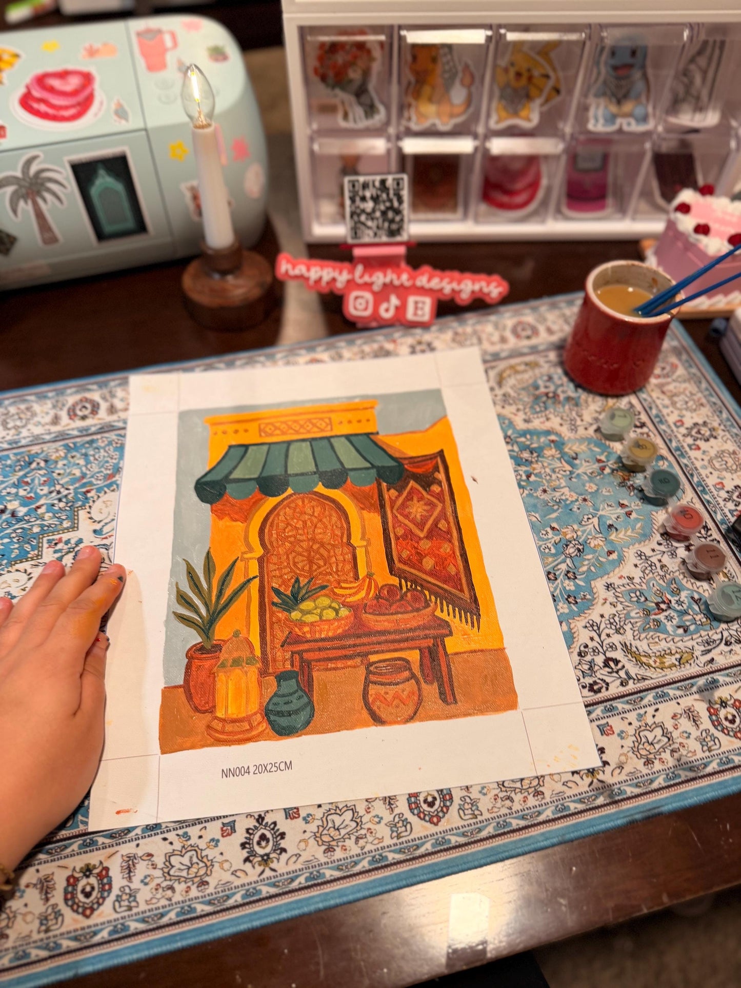 Arab Souq: Paint by numbers set
