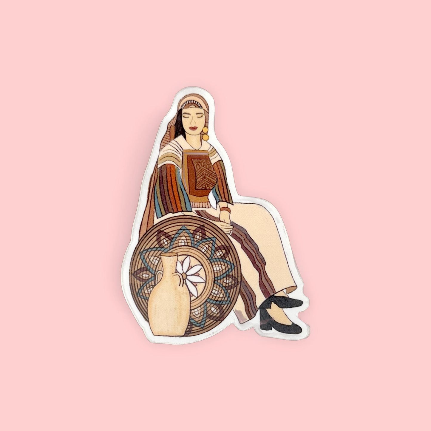 Arab Woman Vinyl Sticker