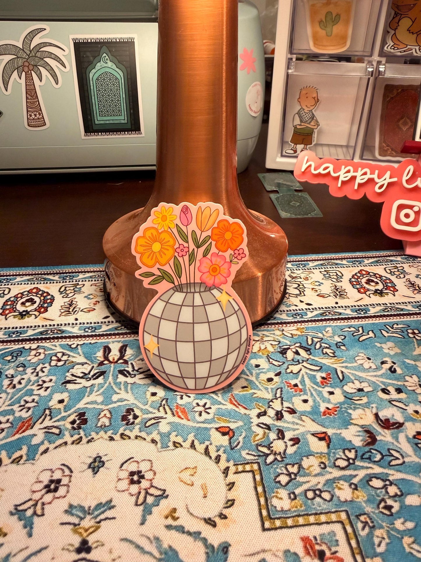 Disco Floral Sticker