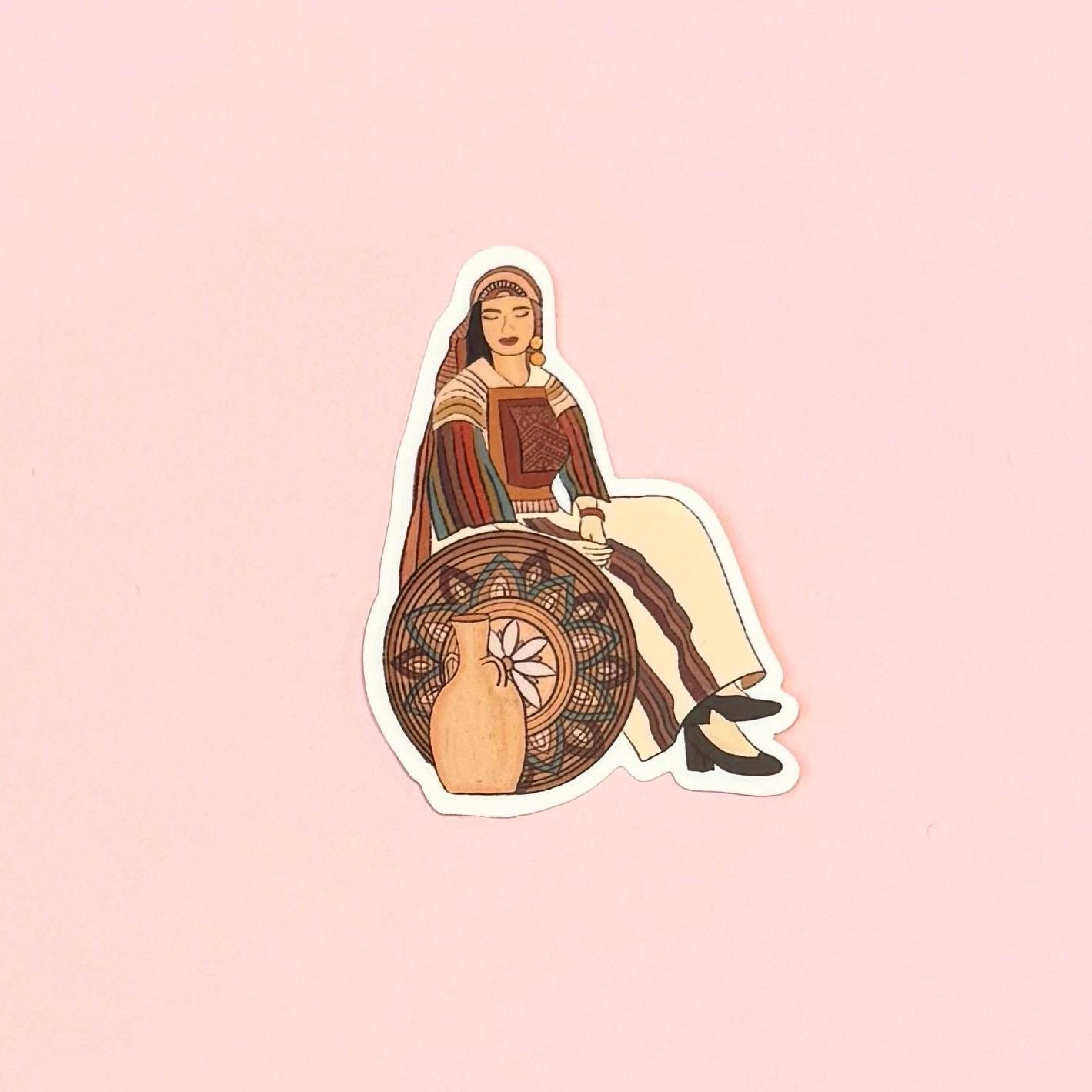 Arab Woman Vinyl Sticker