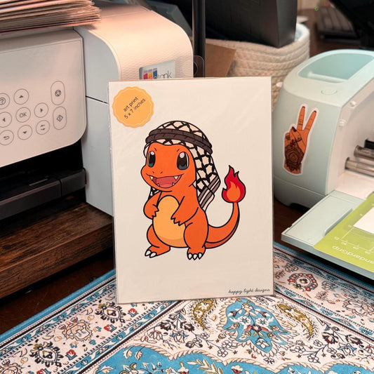 Palestinian Charmander Art Print