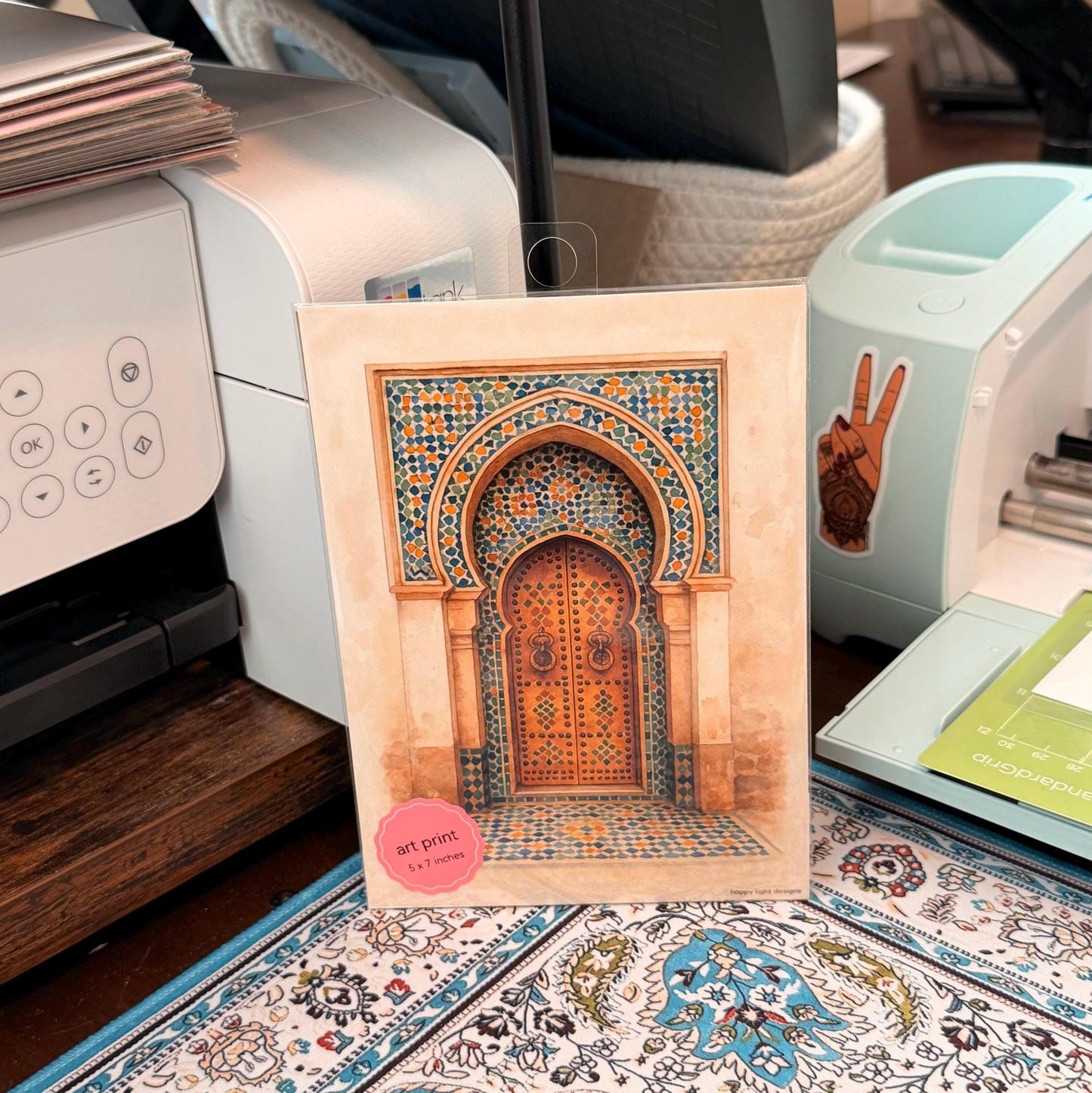 Moroccan Door Art Print
