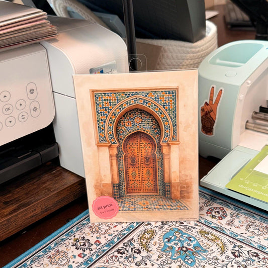 Moroccan Door Art Print