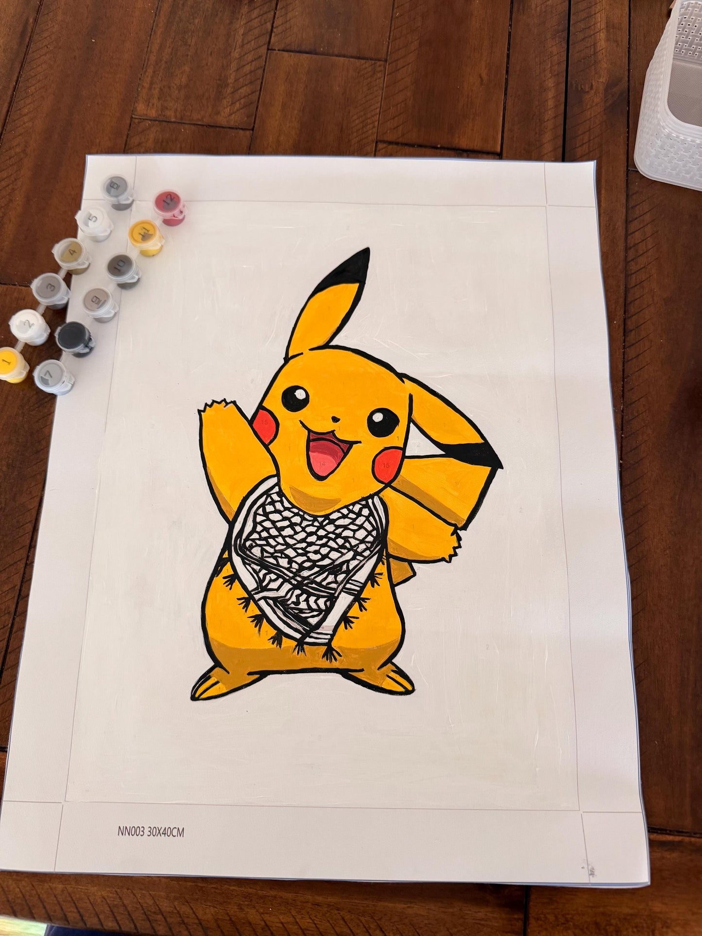 Keffiyeh Pikachu: Paint by numbers set