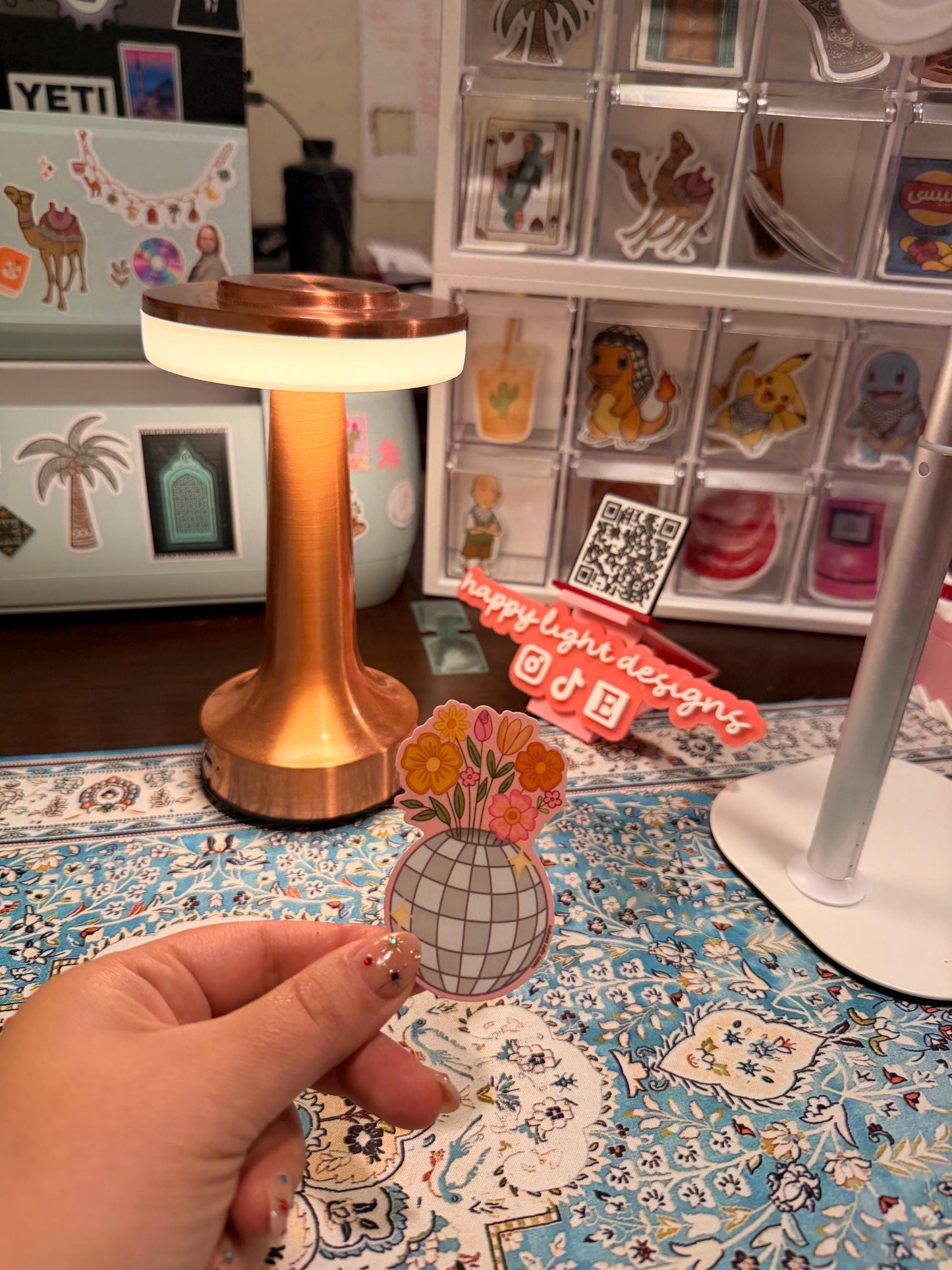 Disco Floral Sticker