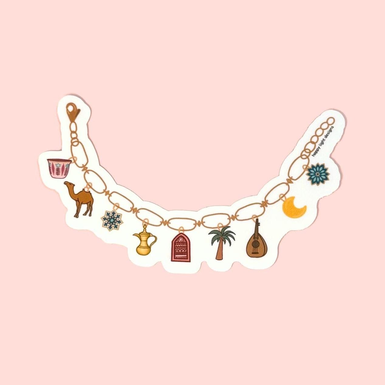Arab Charm Bracelet Sticker
