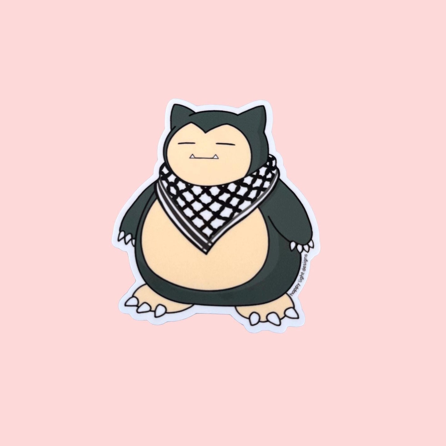 Keffiyeh Snorlax Sticker