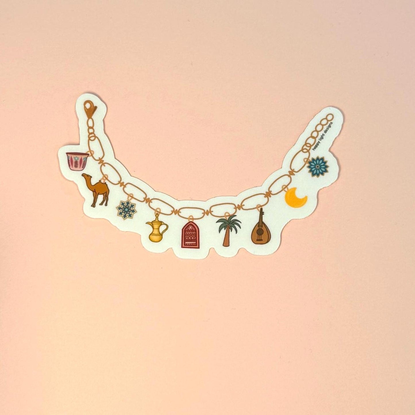 Arab Charm Bracelet Sticker