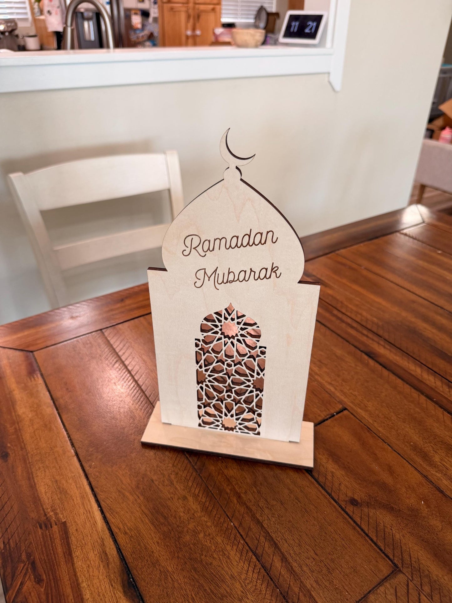 Ramadan Wooden Lantern Table Decor