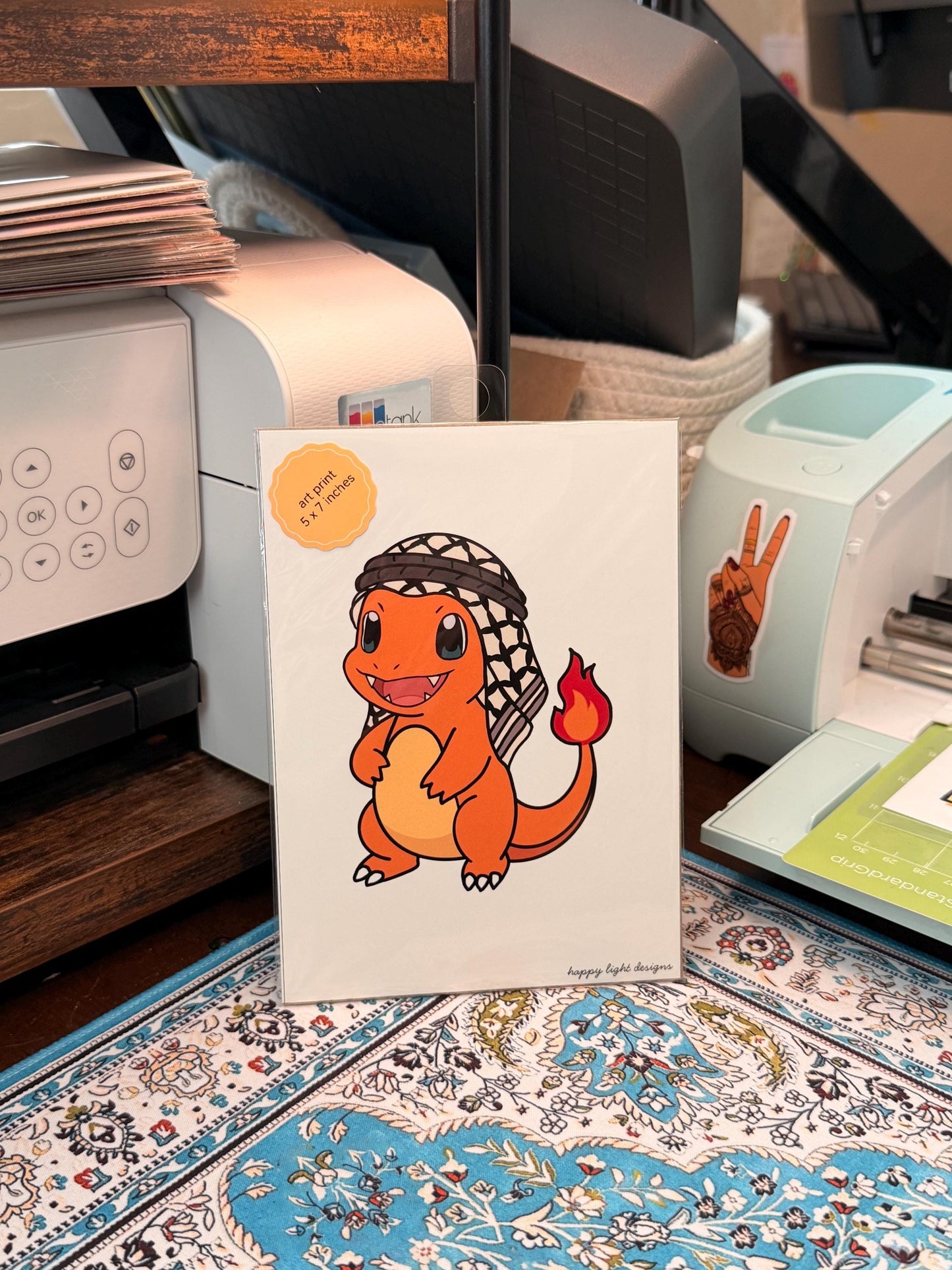 Palestinian Charmander Art Print