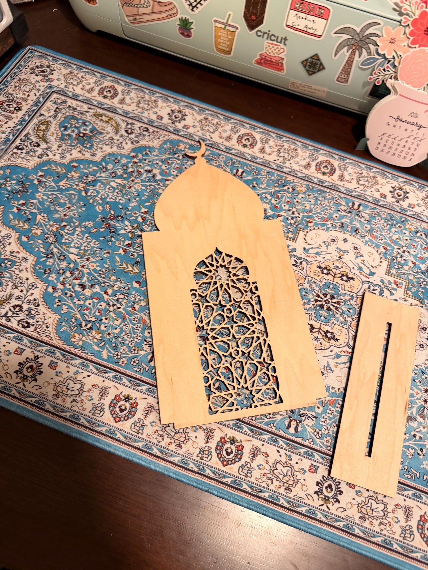 Ramadan Wooden Lantern Table Decor