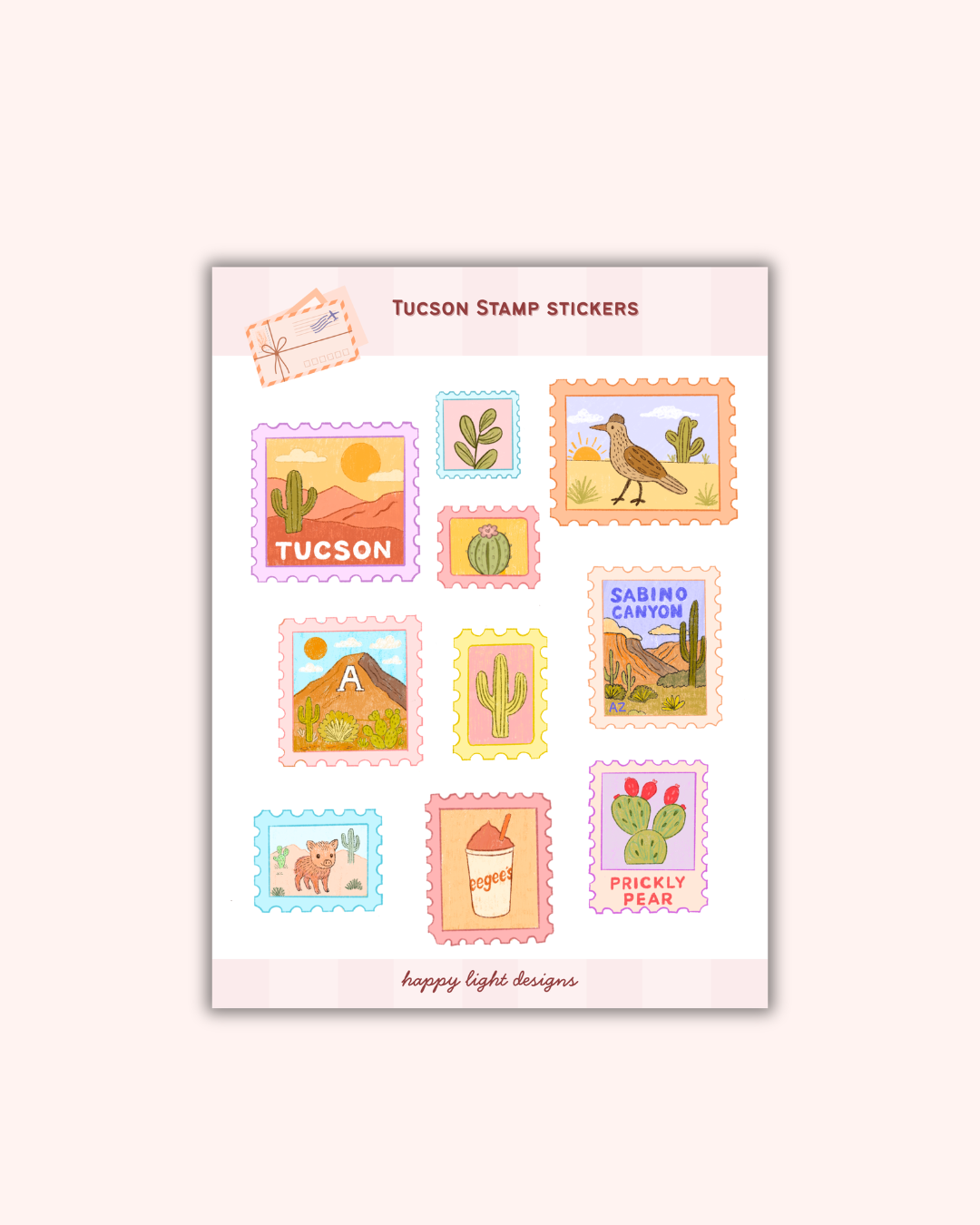 Tucson, Arizona Sticker Sheet
