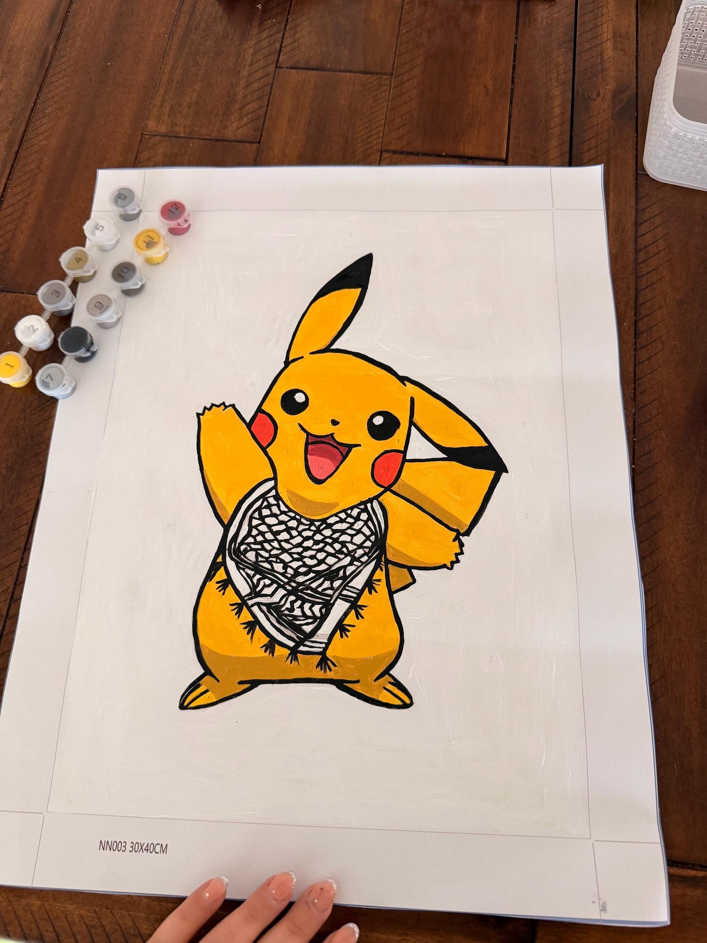 Keffiyeh Pikachu: Paint by numbers set