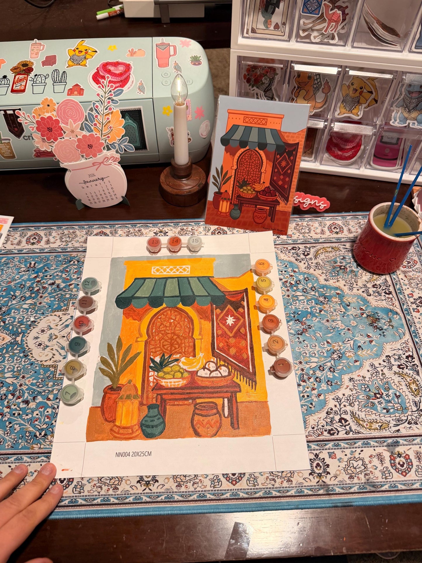 Arab Souq: Paint by numbers set