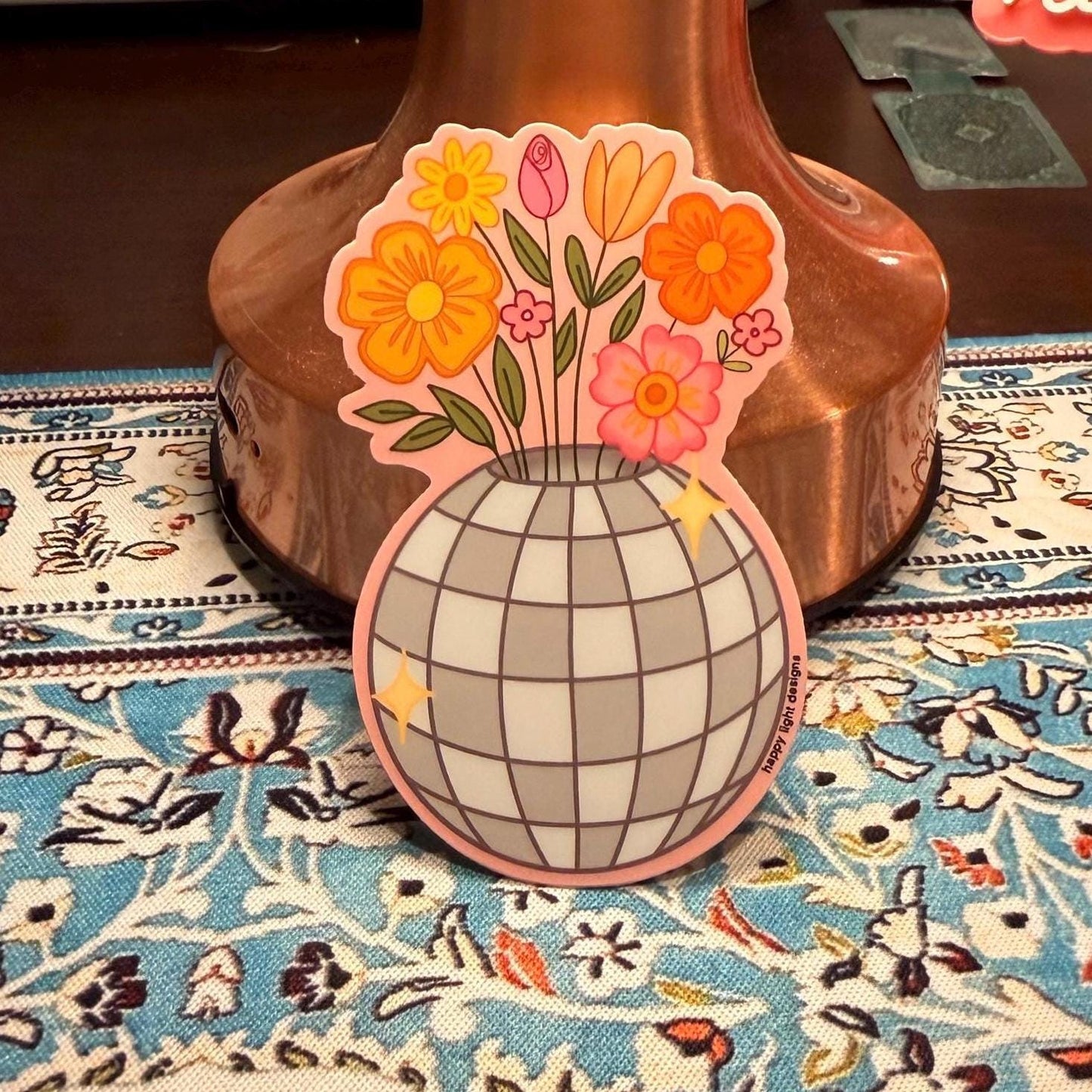 Disco Floral Sticker