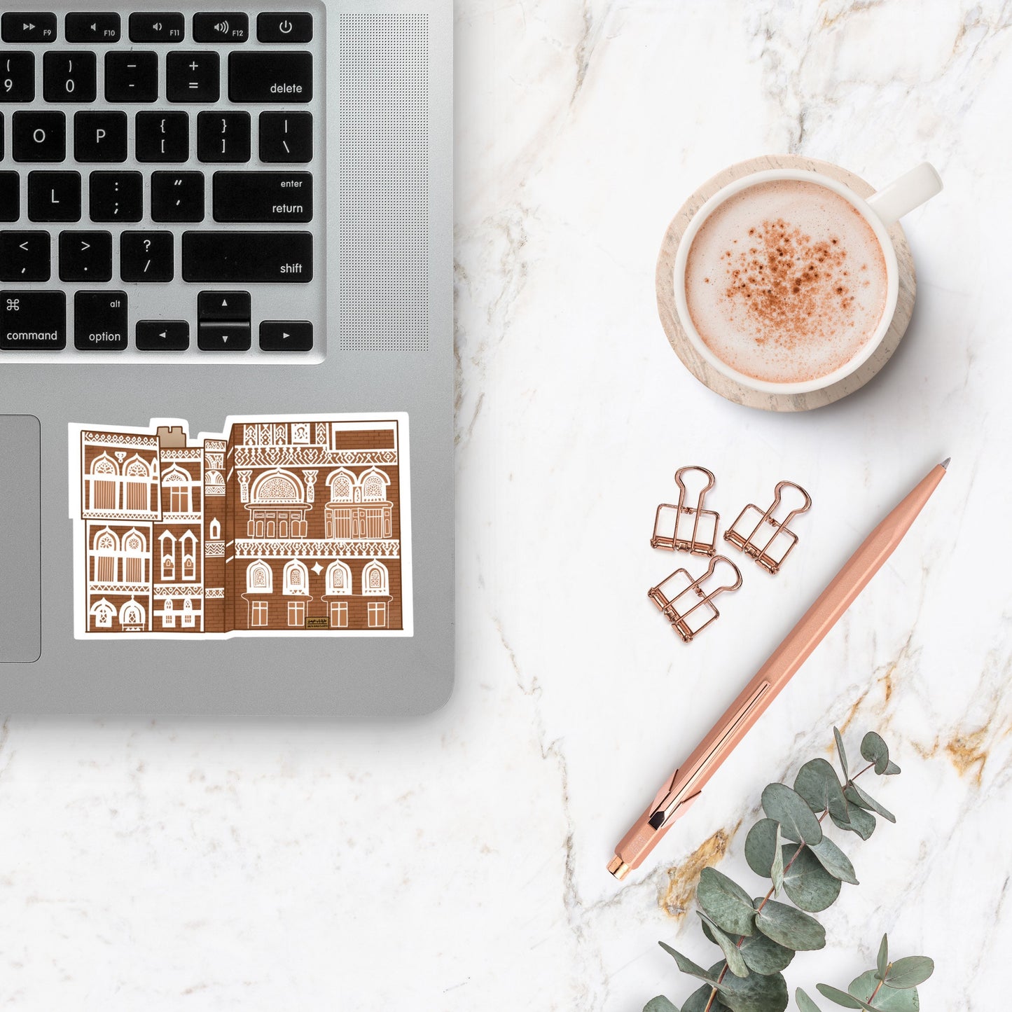 Yemen Architecture Sticker