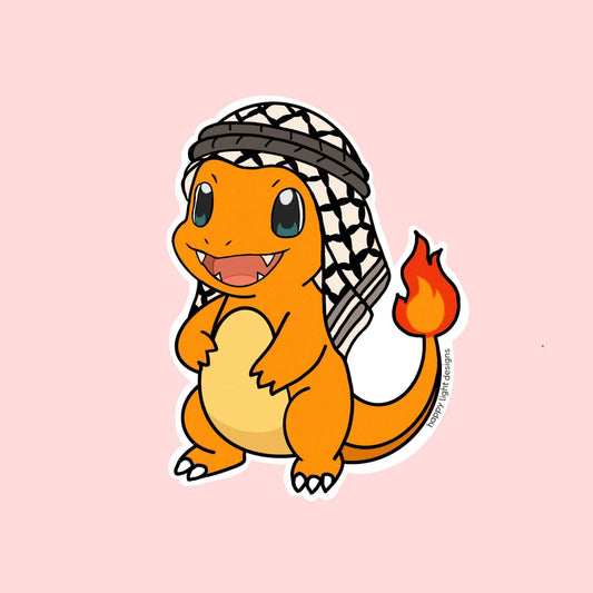 Keffiyeh Charmander Sticker