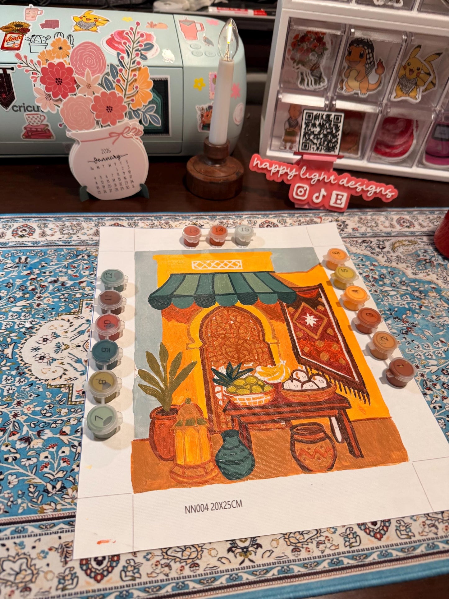 Arab Souq: Paint by numbers set