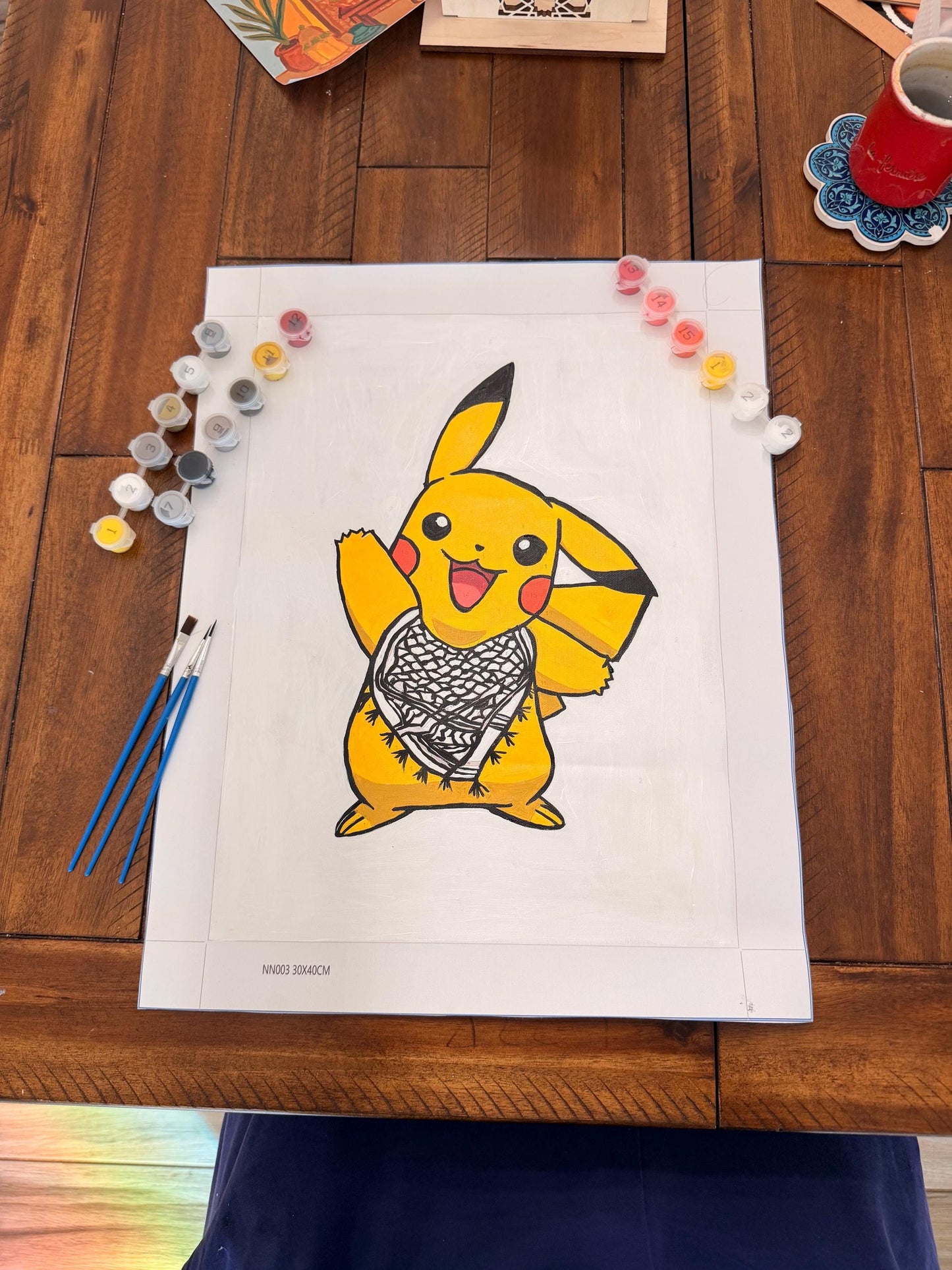 Keffiyeh Pikachu: Paint by numbers set