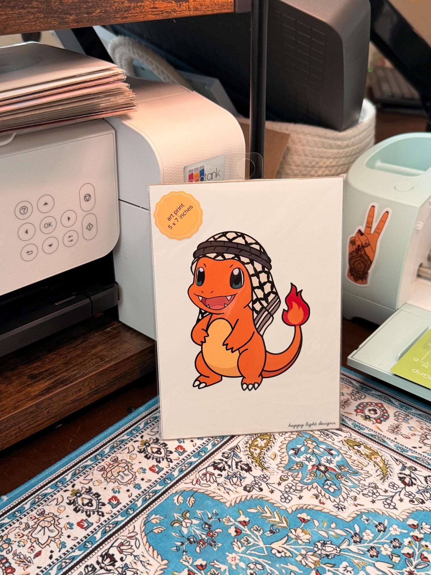 Palestinian Charmander Art Print