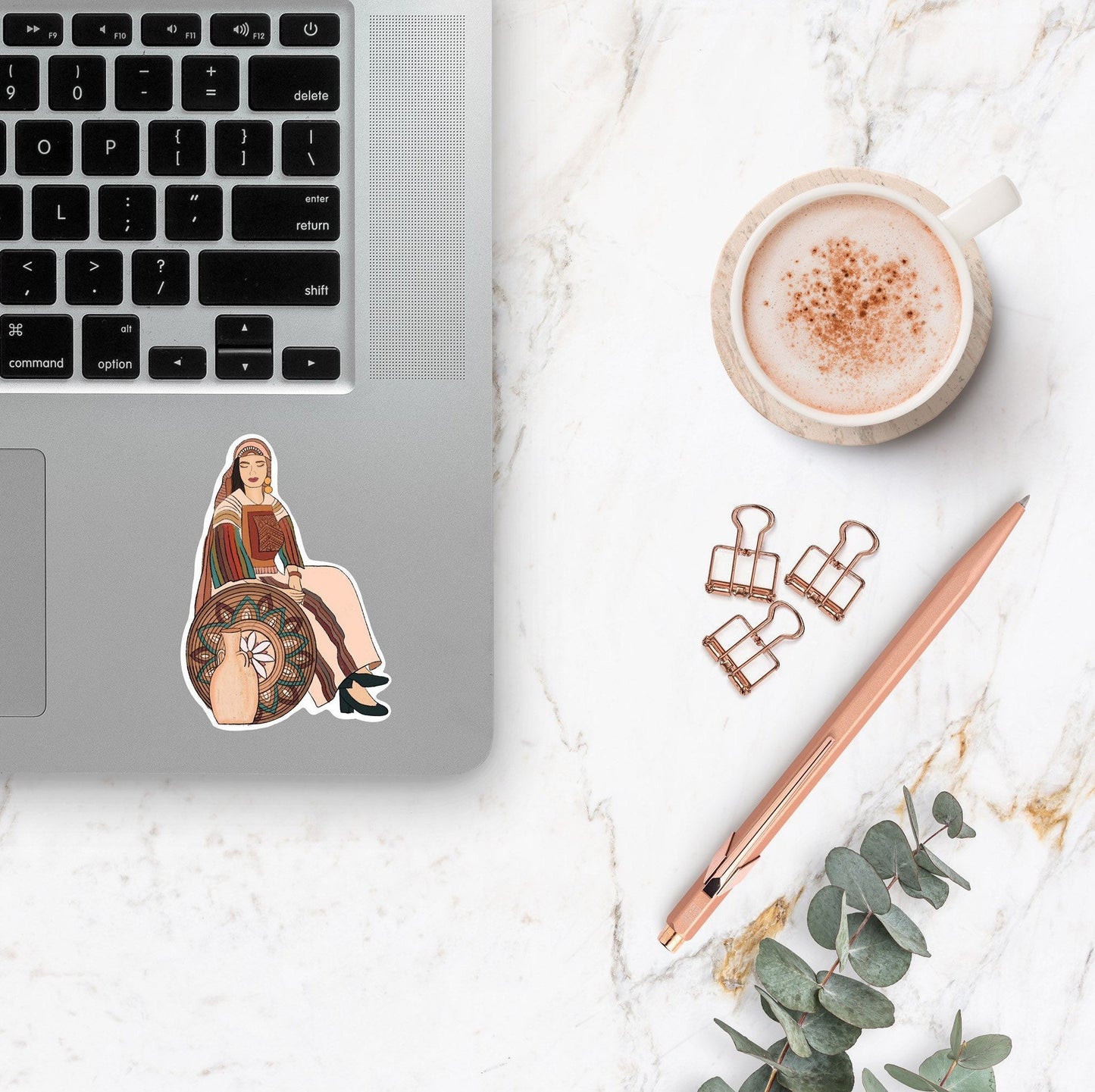 Arab Woman Vinyl Sticker