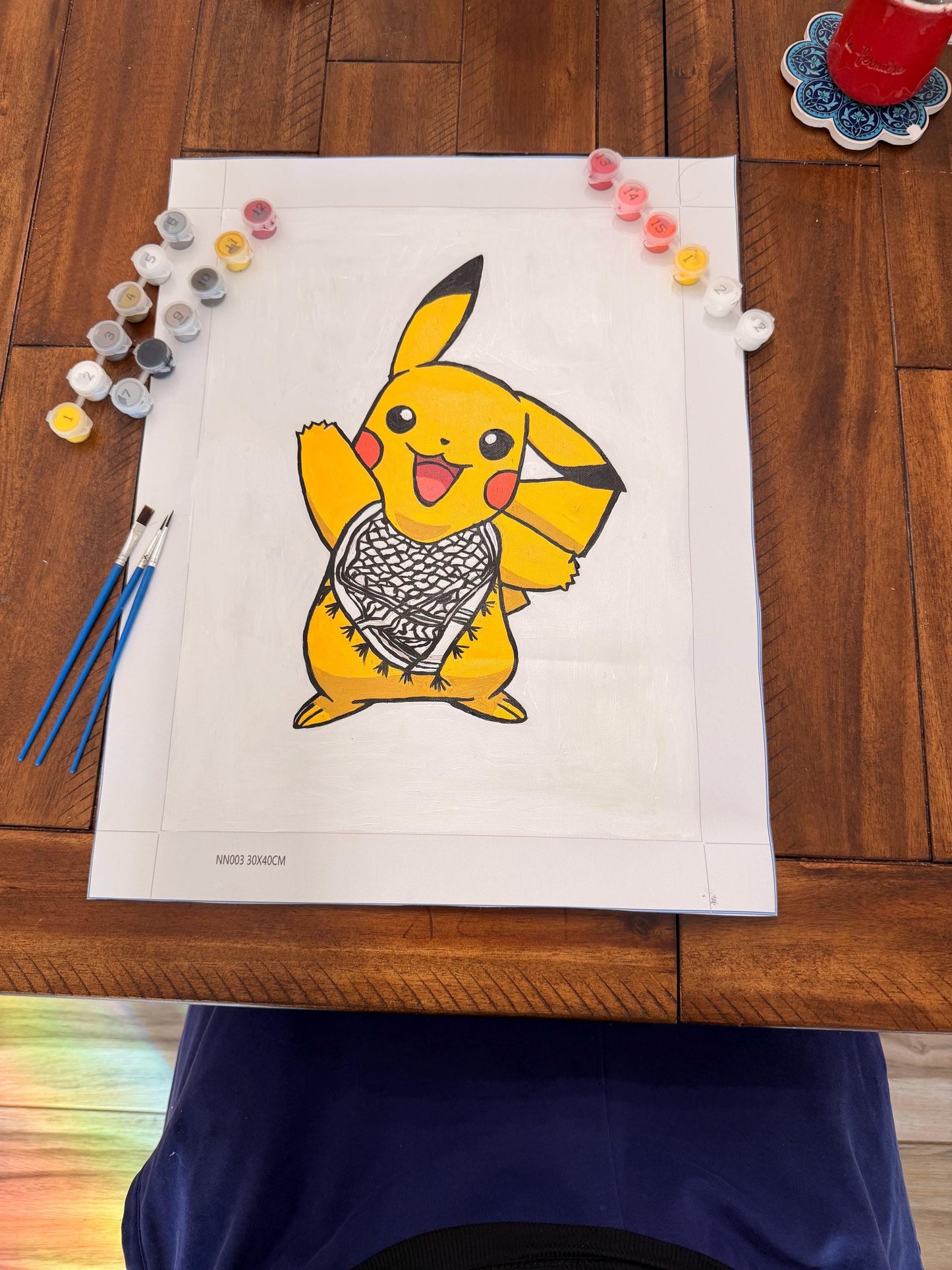 Keffiyeh Pikachu: Paint by numbers set