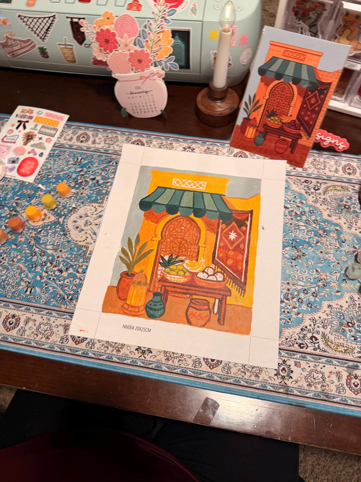 Arab Souq: Paint by numbers set