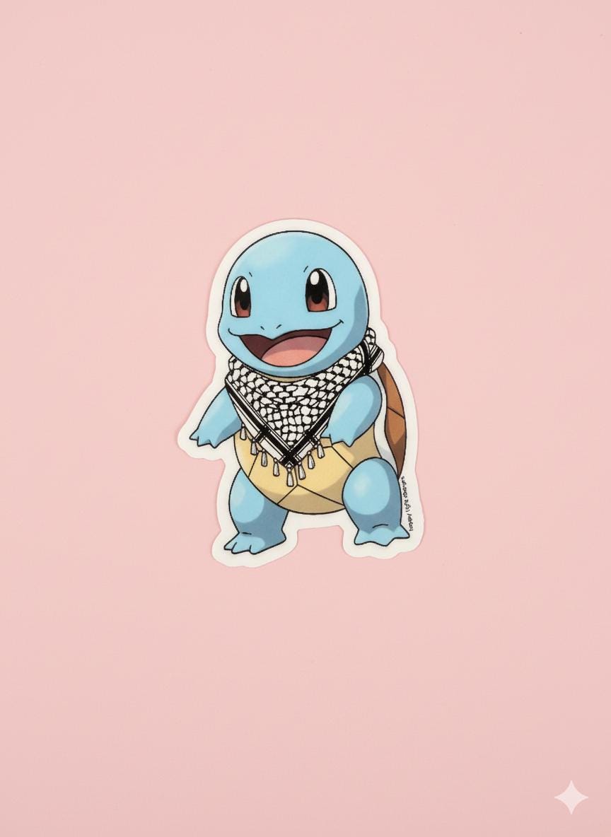 Pokemon Palestinian Stickers