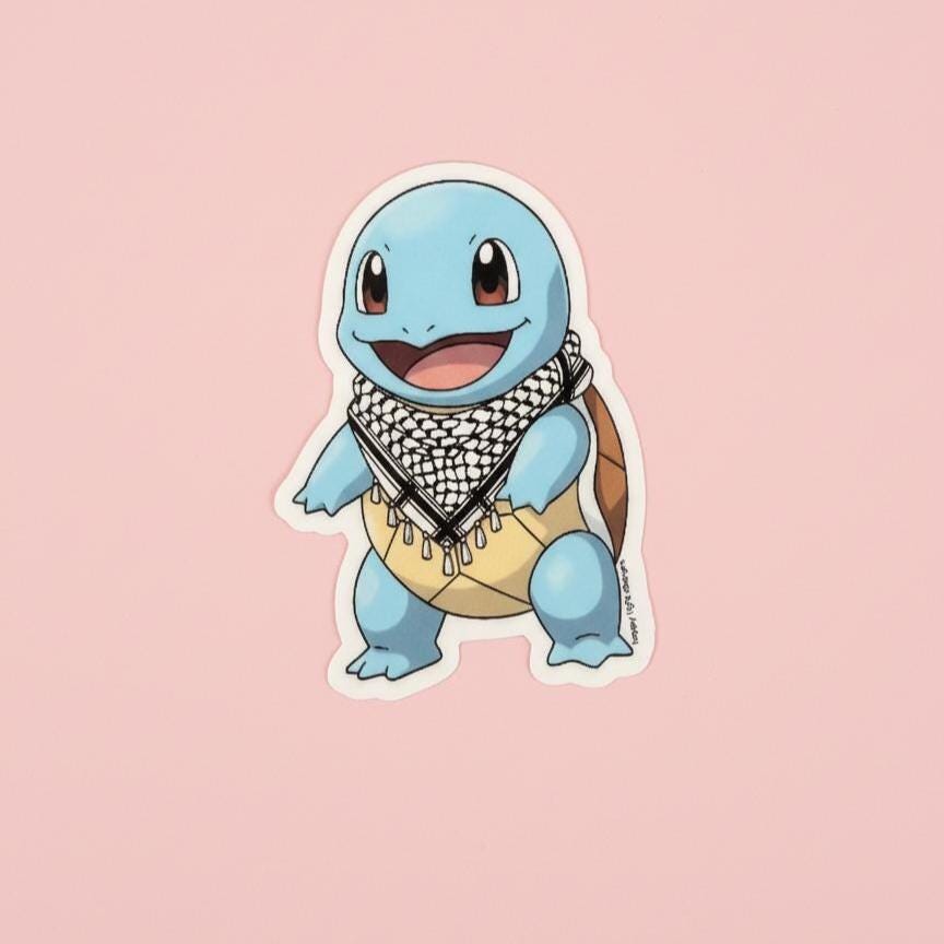 Keffiyeh Squirtle Sticker