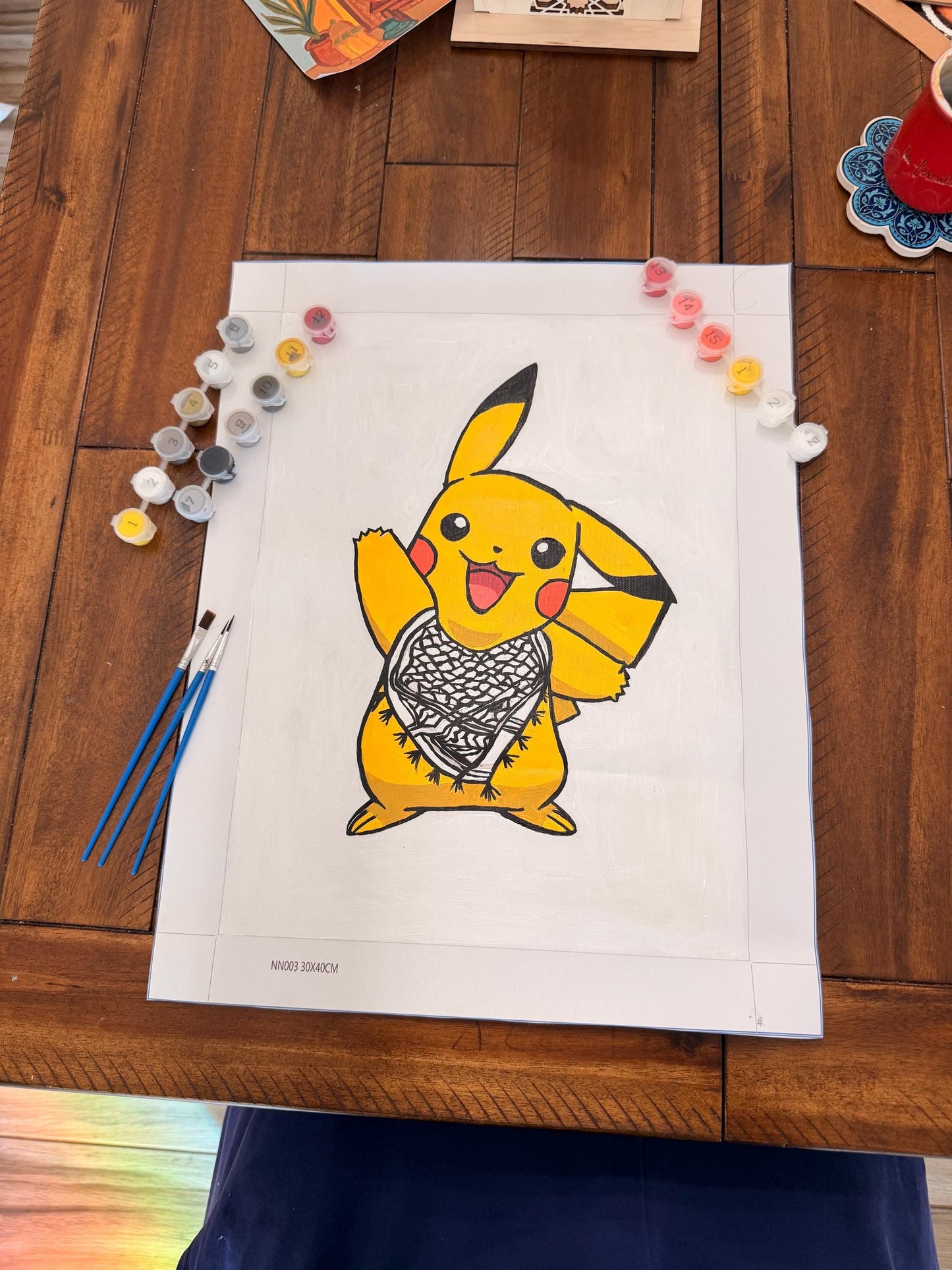 Keffiyeh Pikachu: Paint by numbers set