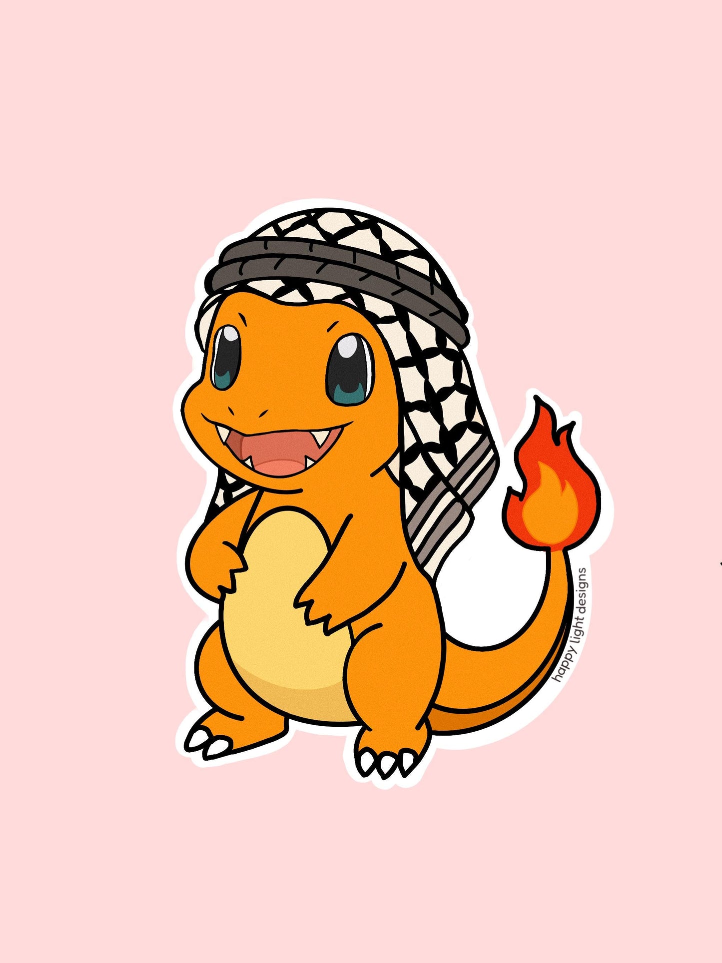 Keffiyeh Charmander Sticker