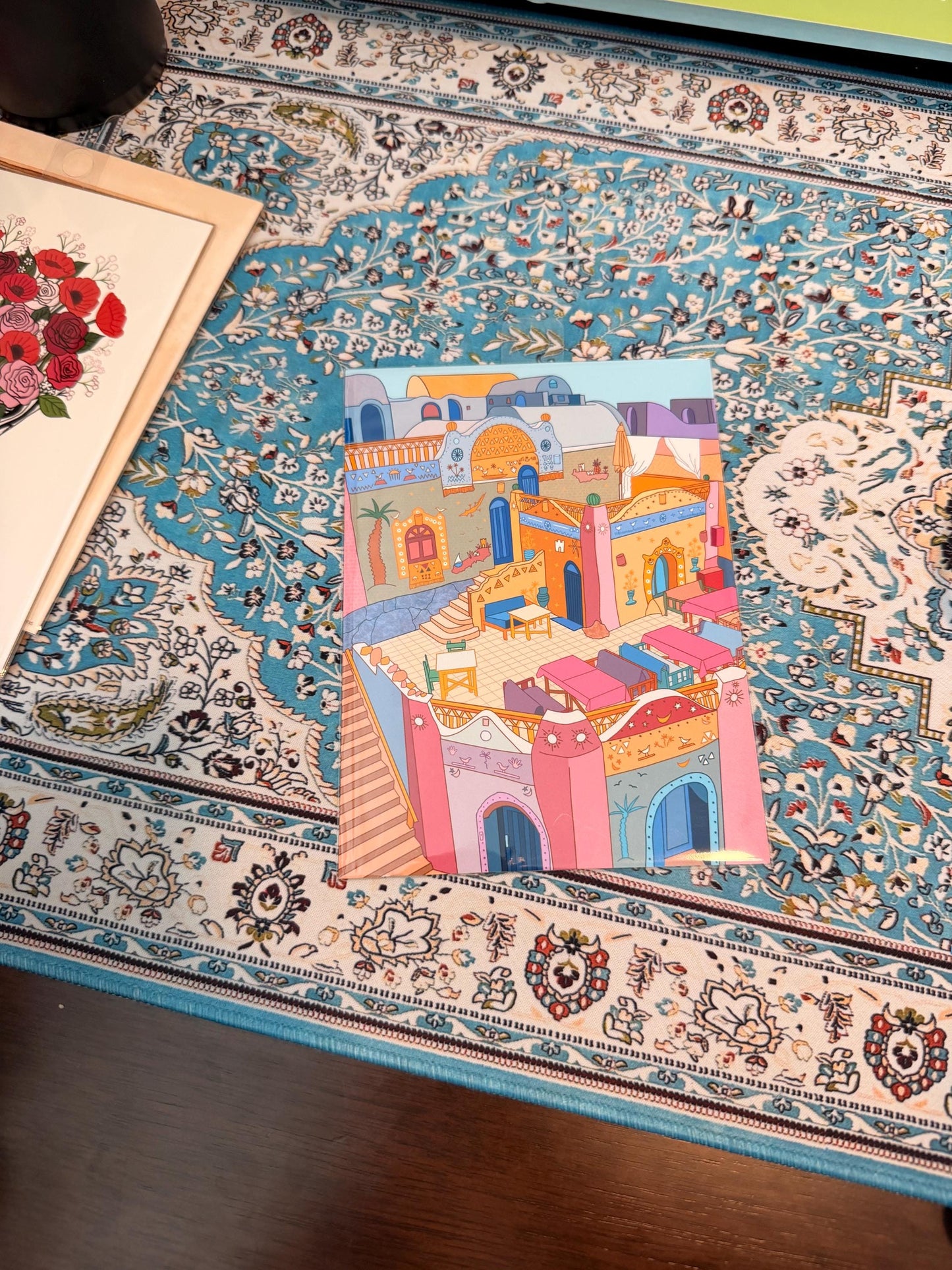 Colorful Arab Art Print: Egyptian Wall Art