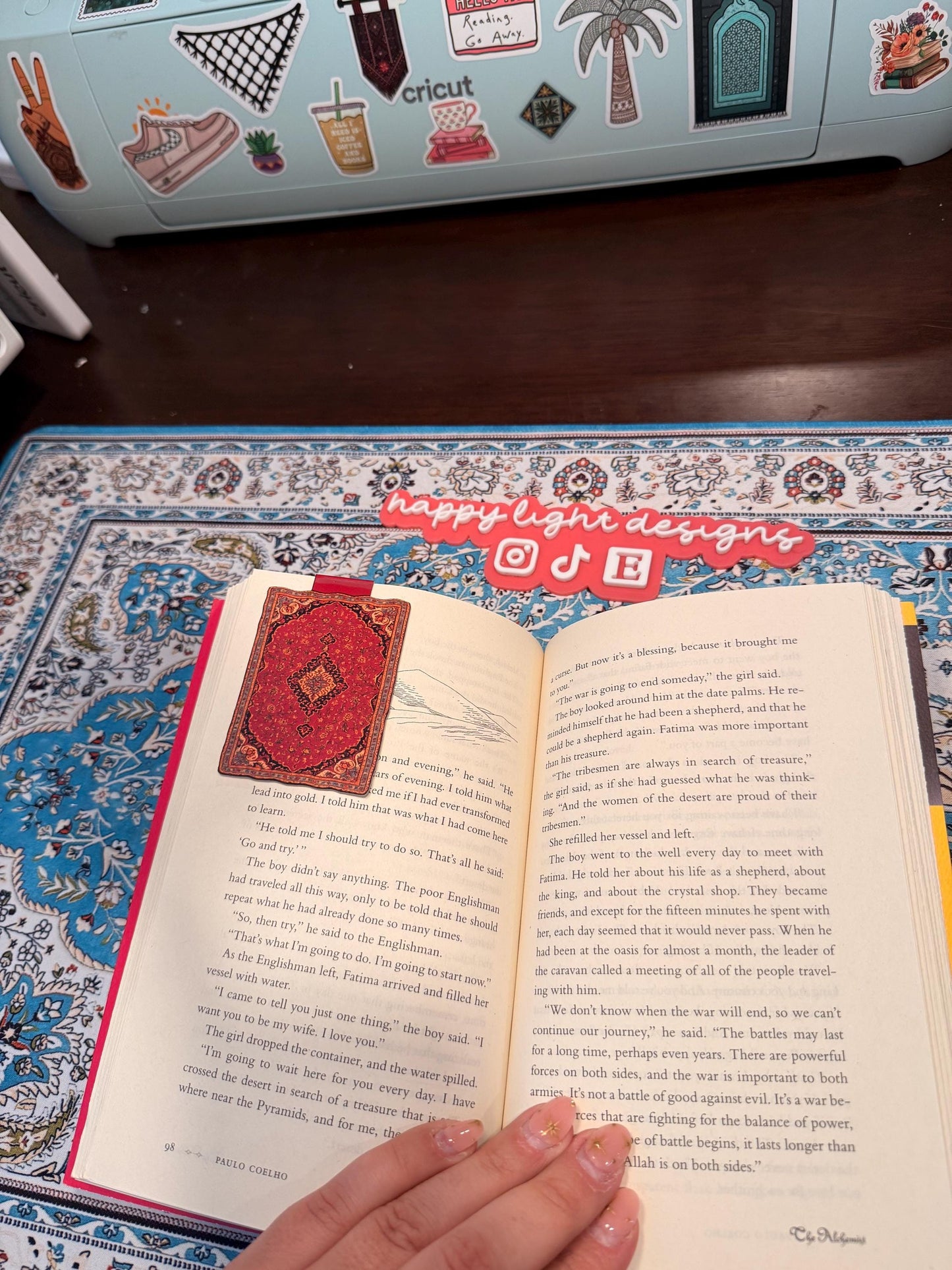 Magnetic Middle Eastern Rug Bookmark