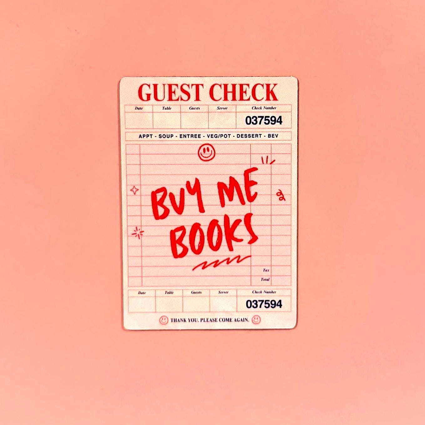 “Buy me books” magnet
