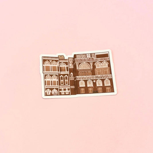 Yemen Architecture Sticker