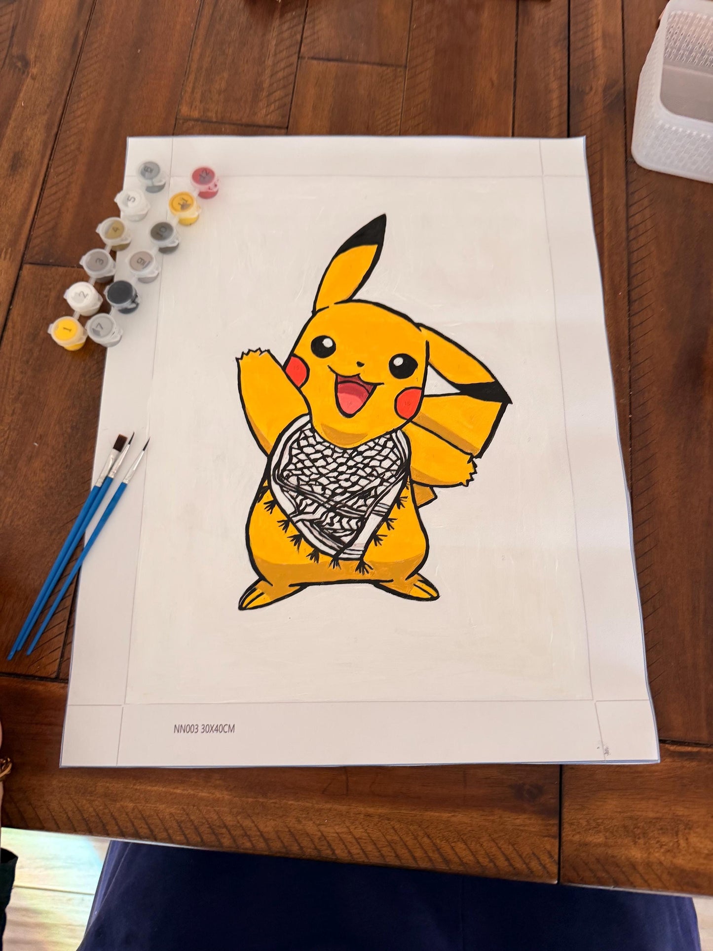 Keffiyeh Pikachu: Paint by numbers set