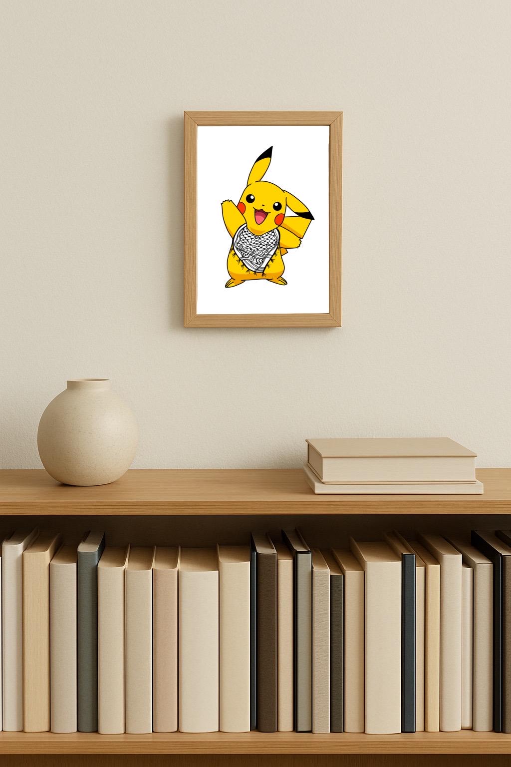 Keffiyeh Pikachu Art Print (unframed)
