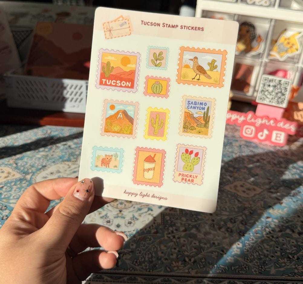 Tucson, Arizona Sticker Sheet