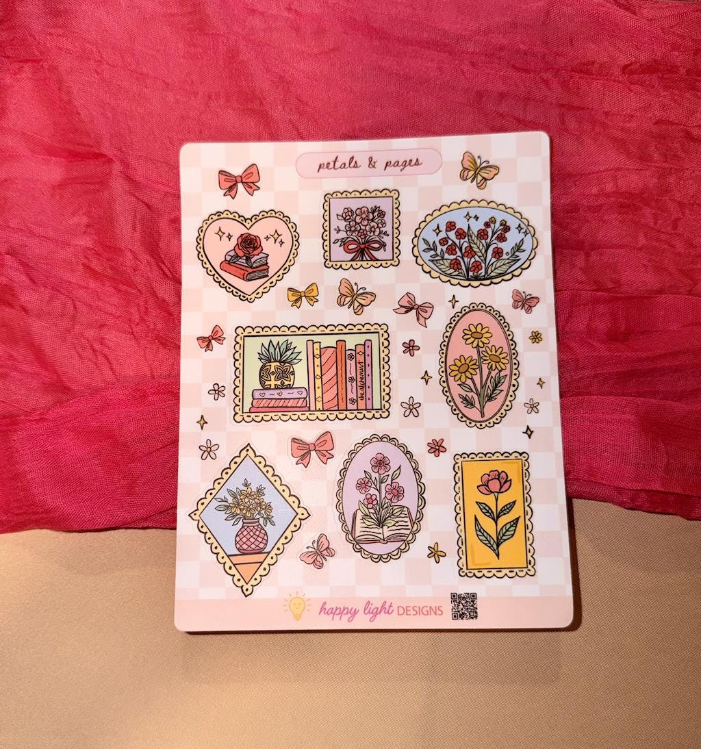 Petals & Pages Sticker Sheet