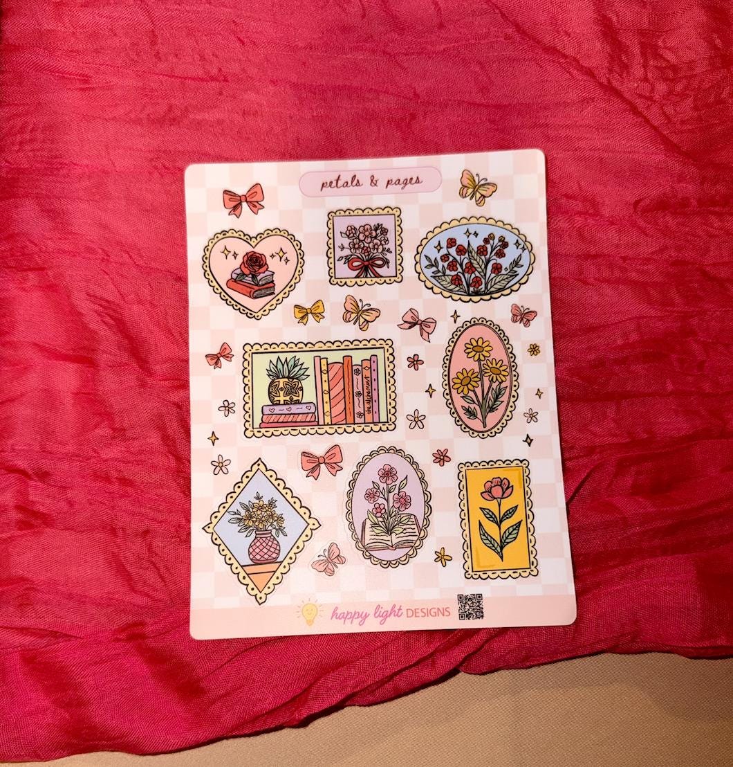 Petals & Pages Sticker Sheet